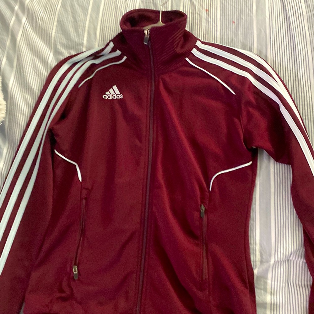 Adidas maroon jacket
